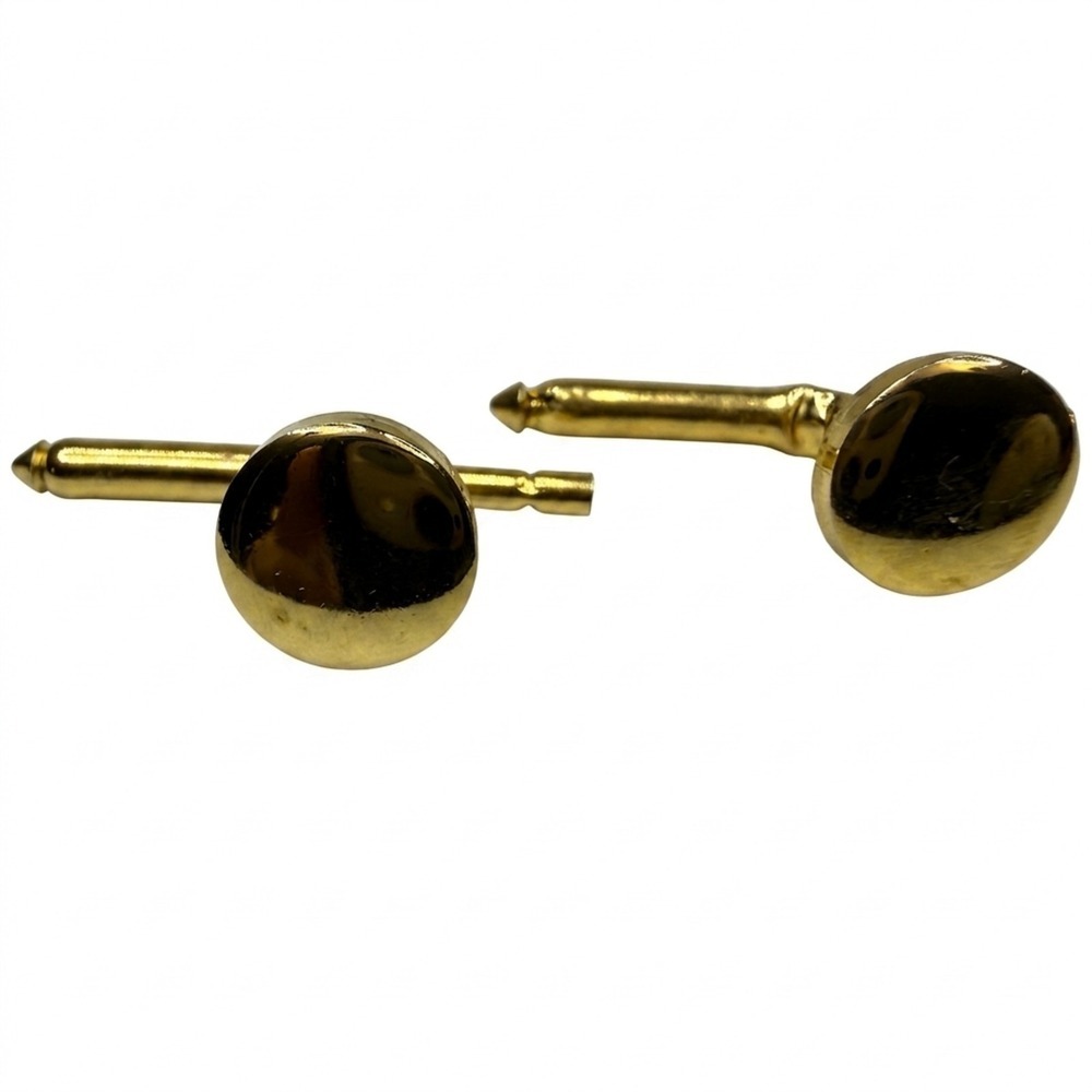 Classic Gold Tone Cufflinks Men's Professional Business Formal Dress Shirt